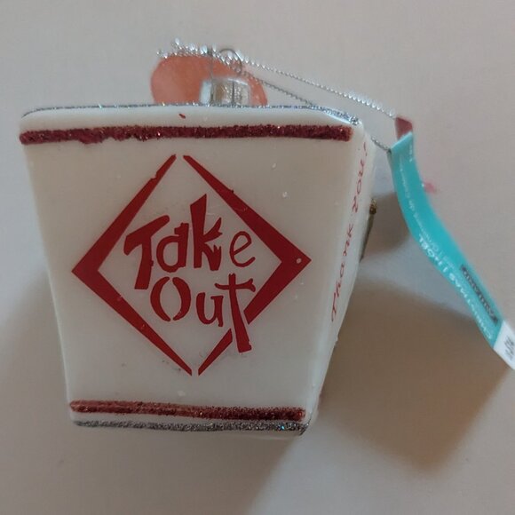 NWT Figural Chinese Take Out Ornament Christmas Tree Ashland Holiday Decoration - Picture 6 of 10